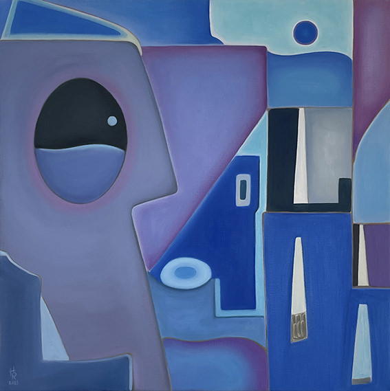 ABSTRACT COMPOSITION IN BLUE 5, 2023