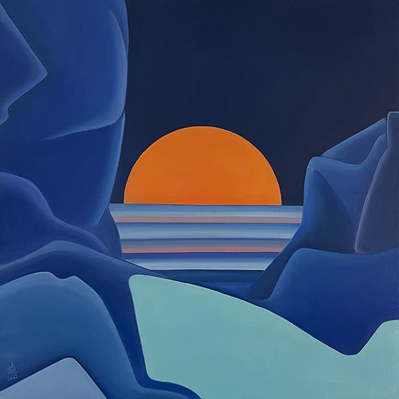 ABSTRACT COMPOSITION IN BLUE 2, 2023